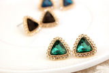 Triangle  gems  stud earrings - Uncommon Remington 