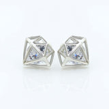 Dimond shape Crystal Rhinestone Stud Earrings - Uncommon Remington 