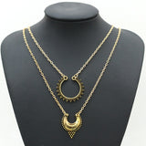Double Half Moon Pendant Necklaces - Uncommon Remington 