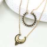 Double Half Moon Pendant Necklaces - Uncommon Remington 