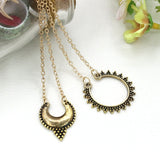 Double Half Moon Pendant Necklaces - Uncommon Remington 