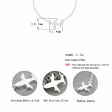 Traveling soul  Air Plane Jewelry Set  (Necklace+Bracelet) - Uncommon Remington 