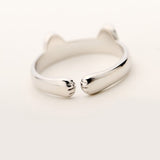 S925 Lovely Cat Ring with little cute ears (Sweet cat vibe) - Uncommon Remington 