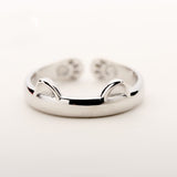 S925 Lovely Cat Ring with little cute ears (Sweet cat vibe) - Uncommon Remington 