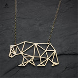Simple sketch of Polar  Bear jewelry geometric necklace - Uncommon Remington 