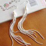 High quality vintage silver plated tassel earrings - Uncommon Remington 
