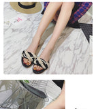 Leather like flip flops pearls design slipper (shoes) - Uncommon Remington 