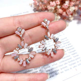 Candy Color Crystal Circle Dangle Earrings - Uncommon Remington 