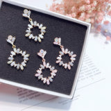 Candy Color Crystal Circle Dangle Earrings - Uncommon Remington 