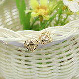 Dimond shape Crystal Rhinestone Stud Earrings - Uncommon Remington 