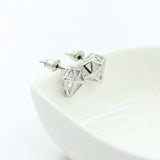 Dimond shape Crystal Rhinestone Stud Earrings - Uncommon Remington 