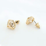 Dimond shape Crystal Rhinestone Stud Earrings - Uncommon Remington 