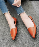 Spring Ladies Pointed Flat shoes / Loafers Slip On - Uncommon Remington 