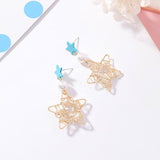 Handmade Metal Winding Star Drop Earrings - Uncommon Remington 