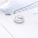New Arrival Micro Pave Zircon Double Layer Rings - Uncommon Remington 