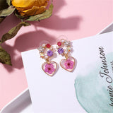 Rhinestone Pearl & Floral  Drop Earrings - Uncommon Remington 