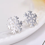 925 Sterling Silver Snowflake Stud Earrings - Uncommon Remington 