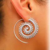 Exaggerated Swirl Earrings Simple Snail Spiral - Uncommon Remington 