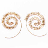 Exaggerated Swirl Earrings Simple Snail Spiral - Uncommon Remington 