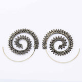 Exaggerated Swirl Earrings Simple Snail Spiral - Uncommon Remington 