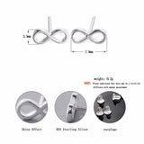 S925 Jewelry Infinity stud Earrings  (You are infinity) - Uncommon Remington 