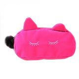 Portable Cartoon Cat  Travel Makeup Flannel Pouch - Uncommon Remington 