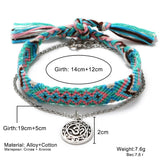 Vintage  Weave Anklets  Handmade Cotton Anklet  Beach Jewelry 2 PCS/Set - Uncommon Remington 