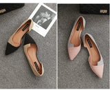 Patchwork side hollow flats shoes (2 colours) - Uncommon Remington 