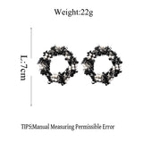 Lace Wreath  Circle Earrings (Hanfmade) - Uncommon Remington 