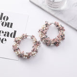 Lace Wreath  Circle Earrings (Hanfmade) - Uncommon Remington 