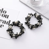 Lace Wreath  Circle Earrings (Hanfmade) - Uncommon Remington 