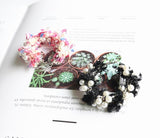 Lace Wreath  Circle Earrings (Hanfmade) - Uncommon Remington 