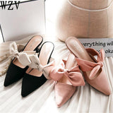 Mules/bowknot Pointed High Heels - Uncommon Remington 