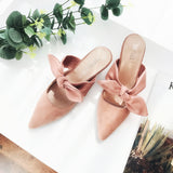 Mules/bowknot Pointed High Heels - Uncommon Remington 