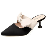 Mules/bowknot Pointed High Heels - Uncommon Remington 