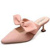 Mules/bowknot Pointed High Heels - Uncommon Remington 