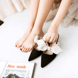 Mules/bowknot Pointed High Heels - Uncommon Remington 