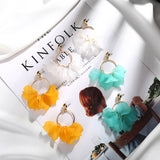 New Arrival Colorful Plastic Petals Dangle Earrings - Uncommon Remington 