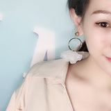 New Arrival Colorful Plastic Petals Dangle Earrings - Uncommon Remington 