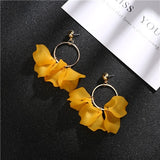 New Arrival Colorful Plastic Petals Dangle Earrings - Uncommon Remington 
