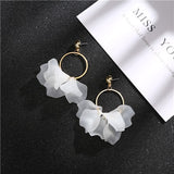 New Arrival Colorful Plastic Petals Dangle Earrings - Uncommon Remington 