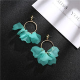 New Arrival Colorful Plastic Petals Dangle Earrings - Uncommon Remington 