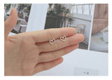 Matte texture Heart Stud Earring 100% 925 Sterling Silver - Uncommon Remington 