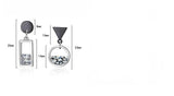 925 Sterling Silver Asymmetry Crystal Round/Square Drop Earrings - Uncommon Remington 