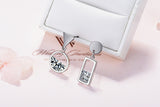 925 Sterling Silver Asymmetry Crystal Round/Square Drop Earrings - Uncommon Remington 