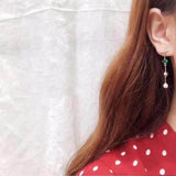 New Simple T Shape Rhinestone Asymmetric Earrings - Uncommon Remington 