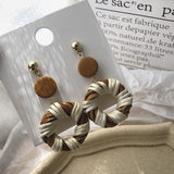 2019 New Bohemian Knitted Wooden Earrings - Uncommon Remington 