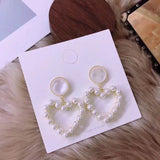 2019 Korean design style Water Drop Simulated Pearl Statement Earrings - Uncommon Remington 