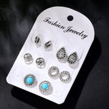 5 Pairs/Set Bohemian Retro  Stud Earrings - Uncommon Remington 