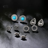 5 Pairs/Set Bohemian Retro  Stud Earrings - Uncommon Remington 